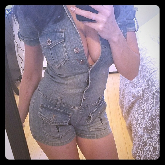 Jean romper xs